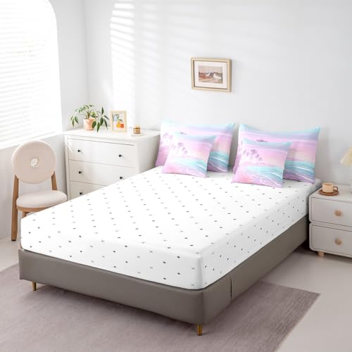 Juego de ropa de cama de cocotero de 7 piezas para transformar dormitorios individuales 6
