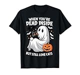 Photo Gallery when youre dead inside but still love cats fantasma maglietta Photo Gallery when youre dead inside but still love cats fantasma maglietta