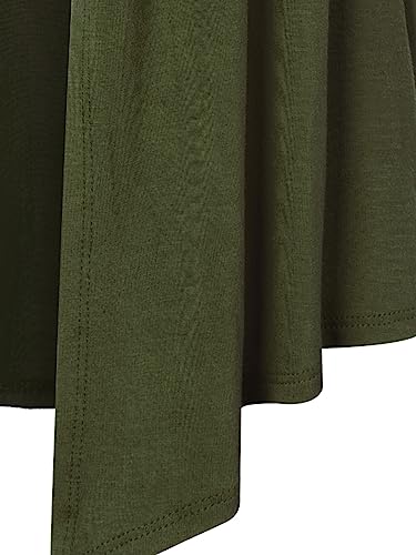 Image of MixMatchy Women's Lightweight Short Sleeve Draped Open Front Cardigan Vest