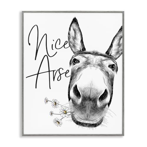 'Nice Arse Donkey Pun'| Framed Giclee Art