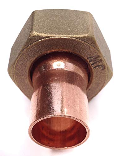 End Feed Straight Tap Connector - 15mm x 3/4" BSP - Pack of 2, Copper, Pipe Size - 15mm - Image 3