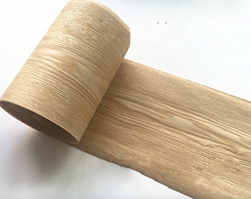 Vtimpac 4 pièces : 2,5 m x 15 cm x 0,25 mm - Placage en frêne naturel manchurien, placage manuel pour rénovation en bois massif Cover