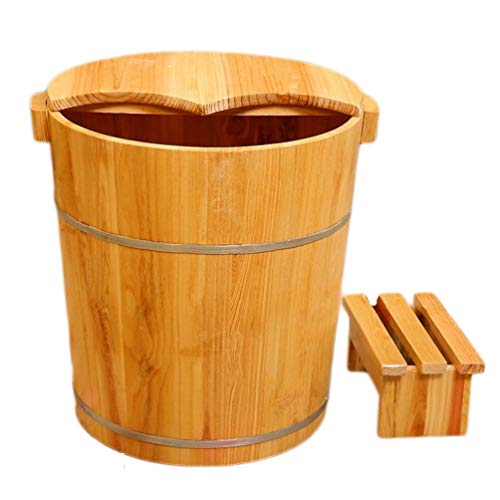 Spa de pies y piernas de madera para adultos