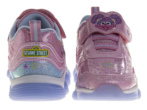 Sesame Street Sneakers with Lights - Lightweight Breathable Running Tennis Athletic Shoes for Girls and Boys (Sizes: 5-10 Toddler Kids)3