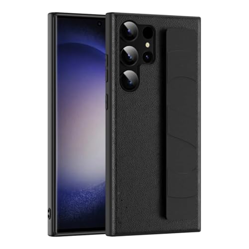 Coque de Luxe avec Bracelet pour Samsung S24 Ultra : Élégance Fine en Noir