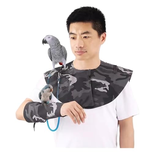 Hombreras para loros con traje de vuelo lavable y protector de hombro 2