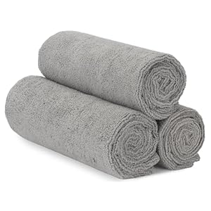 S&T INC. Microfiber Gym Towels, Yoga Towel for Home and Gym Bag, 16 Inch x 27 Inch, 3 Pack