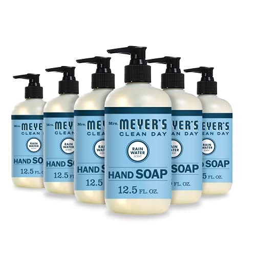 MRS. MEYERS CLEAN DAY Hand Soap Made with Essential Oils Rain Water 12.5 fl. oz - Pack of 6