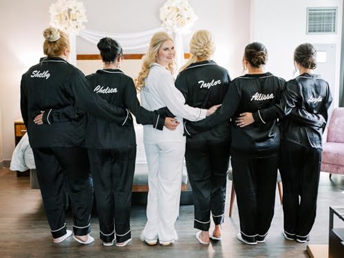Blush Brides Co. Custom Pajamas For Bridal Party - Bridesmaid Pajamas- Pajama For Women - Two-Piece Pj Sets thumb #4