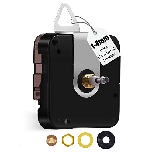 Deewish 18MM 12888 I SHAFT Large Wall Clock 12888 Movement Replacement, I Axis Shaft High Torque Clock Parts, Quartz Clock Mechanism Battery Operated cover