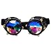 Careonline Festivals Kaleidoscope Gloth Vintage Rainbow Prism Sunglasses Steampunk Goggles Adjustable Bands
