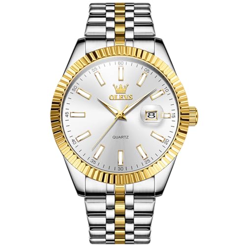 Montre de luxe pour homme grand cadran idéale pour le bureau et les soirées