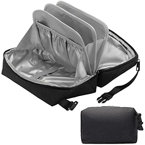 Rinvanic Toiletry Bag for Men,Travel Mens Toiletry Bag Large Toiletry Organizer Bag Fits Bottles Vertically Shaving Bag Waterproof Dopp kit for Toiletries Accessories Cover