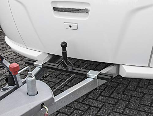 LAS 11405 Fahrradträger-Adapter, Deichsel-Fahrradträger, für Wohnwagen, 75,5 x 23 x 7 cm, Schwarz