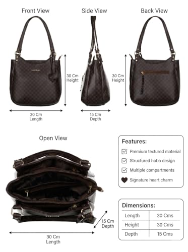 Image of Fostelo Women's Blossom Luxe Satchel Tote Handbag for Women | Ladies Purse | Stylish Shoulder Bag | Gift For Women