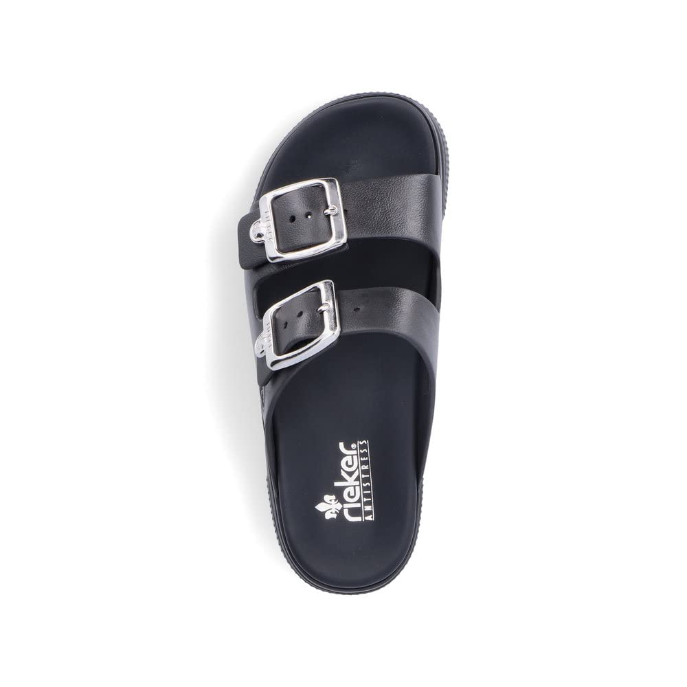 Rieker Mujer Zuecos P2180, señora Sandalias achineladas