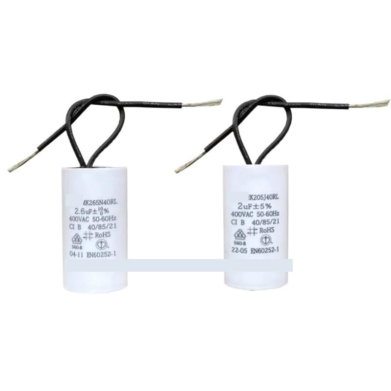 Condensador de arranque 2 piezas for bomba circulación caldera gas pared, 400 V, CA, MK265J40RL,6 UF Capacitance Meters