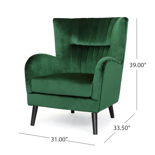 Image of Lakdi The Furniture Co. Modern Home & Living Room Lounge Chair Furniture |pholstery in Velvet | Internal Structure Made in Solid Wood |- (151851291)