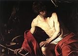Pinturas sobre lienzo, 6 famosas pinturas al óleo, San Juan Bautista, Barroco Caravaggio Christian -04, £70-£1500 pintado a mano por profesores de Academias de Arte