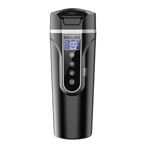 �ԗp�d�C�P�g�� 500ml 40��~100�� ��&�g���b�N/�ƒ�p DC12V/24V ���M&�ۉ� �ԍڗp�d�C�P�g�� LCD�f�B�X�v���C ����/�ۉ�/����/���~���N 4���x���[�h (�u���b�N,[12V/24V�ԑΉ�] + 500ml�f�W�^���f�B�X�v���C���@