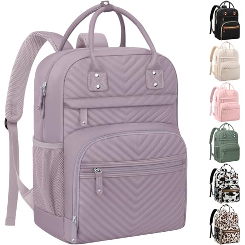 Image of Tenot Diaper Bag Backpack for Women Large Capacity with Insulated Pockets Multifunctional Diaper Bags For Baby Girl Boy Waterproof Baby Bags For Mama Maternity Travel Bag Purple
