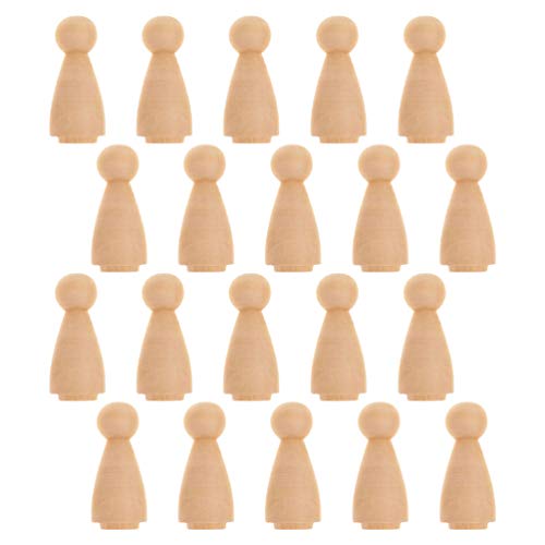 HEALLILY Peg Madeira Inacabada Boneca Anjo Peg Bonecas Em Branco Paintable Madeira Peg Boneca Corpos