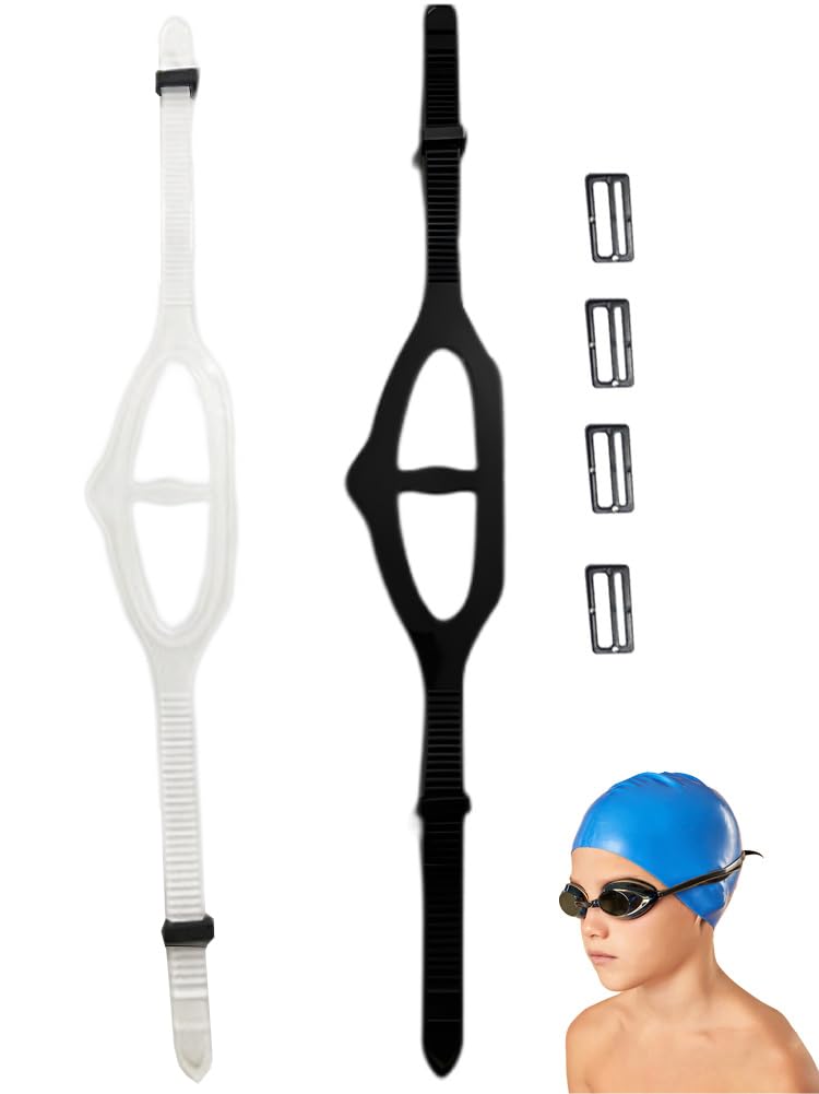 Faderr 2 pezzi Silicone Dive Mask Strap Sostituzione Universale Maschera Cinturino, Occhiali Da Nuoto Occhiali Cinturino In Silicone Fascia Della Testa Accessori per Immersioni Nuotata Snorkel