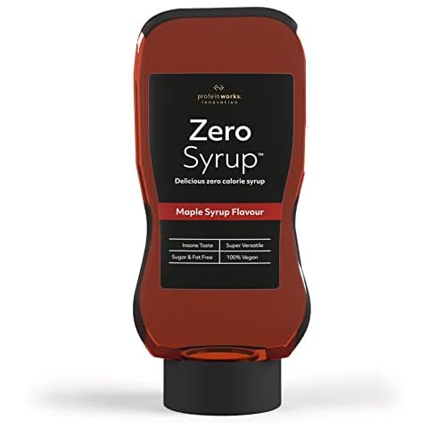Protein Works - Zero Syrups | Calorie Free, Sugar Free & Carb Free | Guilt Free Dessert Topping Sauce | Maple Syrup | 452ml Cover