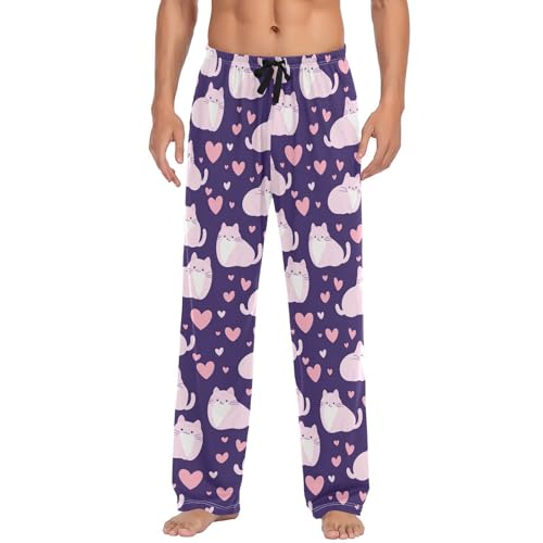 Pantalon de pyjama homme chats mignons pour des soirées cocooning confortables XL