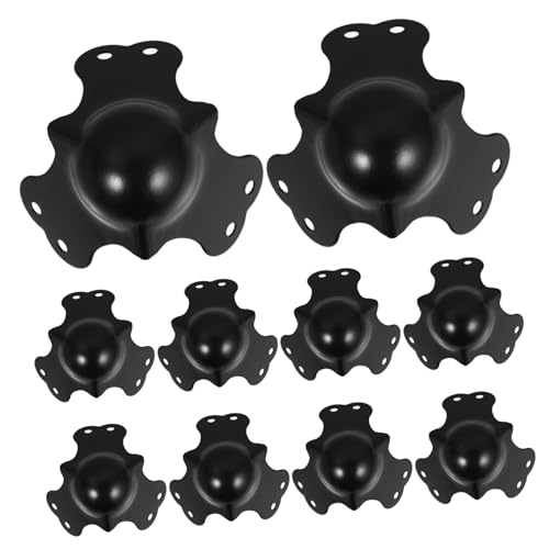 Holibanna Luggage Corner Protectors 10pcs Ball Edge Protectors for Moving Safety Corners Chrome Plating