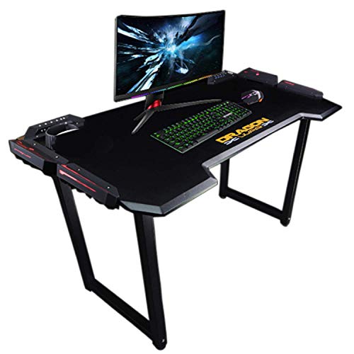 Dragon War Escritorio Mesa Gamer Led USB Estructura Aluminio
