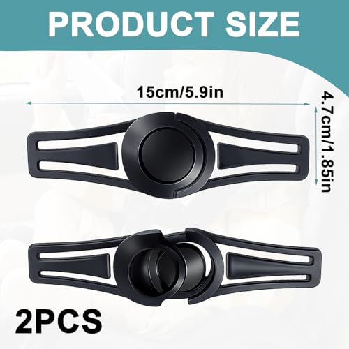 Sicherheitsgurt Clip Kindersitz Gurt Sicherung Abschnallschutz Kindersitz 2er-Pack ABS, Verhindert Lösen, Leichte Montage, Robust, Mehr Sicherheit, Beruhigendes Fahrgefühl, Universal