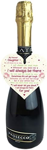 RED OCEAN Daughter Gift Motivational Sign Wooden Heart Gift For Daughter From Mum Dad