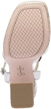 Jessica Simpson Women's Dosia Strappy Platform Sandal Wedge, Silver, 8.5 | Image 3