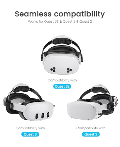Image of Head Strap for Meta Quest 3S /Quest 3 /Quest 2 with 10000mAh Battery