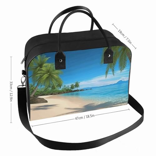 Maletín para portátil con diseño playa y palmeras miniatura 2