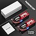 HRB 2packs 2S 5200mAh Lipo Battery with EC5 Plug 7.4V 120C Hardcase RC Lipo Battery Compatible with RC Car Airplane Helicopter Truck Boat