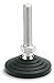 Elesa 326725 Stainless Steel Leveling Element, AISI 304 Stem, M24 Threads, Technopolymer Base, 6.5" Height, 4.92" Diameter, 6272 lb. Max Static Load (Pack of 4)