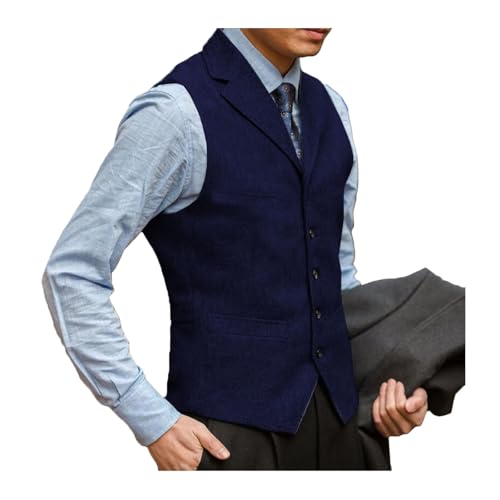 Men's Slim Fit Suit Vest, Prom Blazer Waistcoat for Wedding, Best Man & Grooms Office Suits tank top