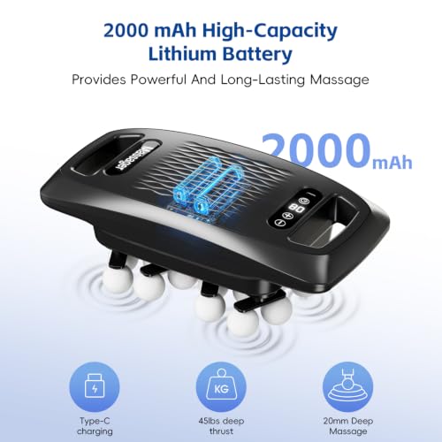 Image of cotsoco 20-Head Massage Gun Set, Deep Tissue Percussion Massager with 9 Modes and 9 Intensities, Handheld Muscle Massager for Back, Shoulders, Legs, Foot & Body Pain Relief, Fathers Day Dad Gifts