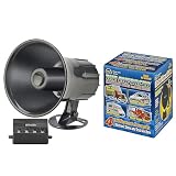 Wolo Model 365 Enforcer 12V Siren Horn – 20-Watt Multi-Tone Emergency Sounds – Police Wailer, Fire, Ambulance & Air Horn Tones – No Compressor Needed for Cars, Trucks & RVs