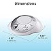 White Noise Sound Machine | Portable Sleep Therapy for Home, Office, Baby & Travel | 6 Relaxing & Soothing Nature Sounds, Battery or Adapter Charging Options, Auto-Off Timer | HoMedics