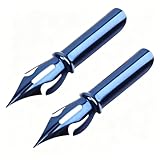 Mewutal 2Pcs/Set Comic Pen Nib Set Pen Nibs Replacements for Calligraphy Manga Writing Painting (Lantern Head Nib)