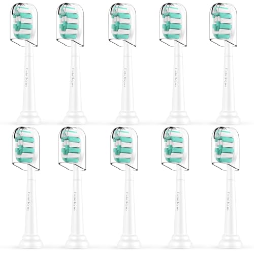 Futulkyus Replacement Toothbrush Heads for Philips Sonicare C1 C2 ProtectiveClean 4100 5100 10 Pack