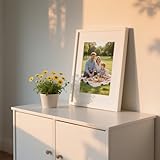 A3 Picture Frame,Wood A3 Frame with A4 Mount for 29.7 x 42 cm Photo,White A3 Frame,Poster Frame with Plexiglass Window for Wall Mount,Display for Home,Office,Posters,Gallery,1PCS - Image 3