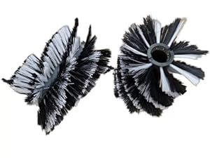 2X GÜDE GKM 100 & GKM 100 Pro - Kehrwalze Bürsten Bürste für Kehrmaschine - ebenfalls passend für HECHT, LUMAG, SCHEPPACH, Zipper, Brast Kehrmaschine