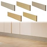 Rodapié con borde de cintura con estética de grano de madera para cubrir esquinas de pared y ocultar (A)