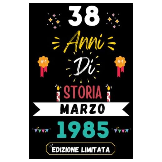 CUADERNO, 38 AÑOS DE HISTORIA MARZO 1985 EDICIÓN LIMITADA: Regalo de 38 cumpleaños para mujeres y hombres, ideas de 38 cumpleaños... un cumpleaños... ... regalo de 38 cumpleaños para él/ella.