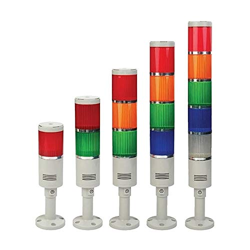 Ato Stack Light With Buzzer, Flash Led, Ac 110V, Industrial Signal Tower, For Operator Stations, Call Lights, Machine Monitoring (5 Layers) #TOP3
