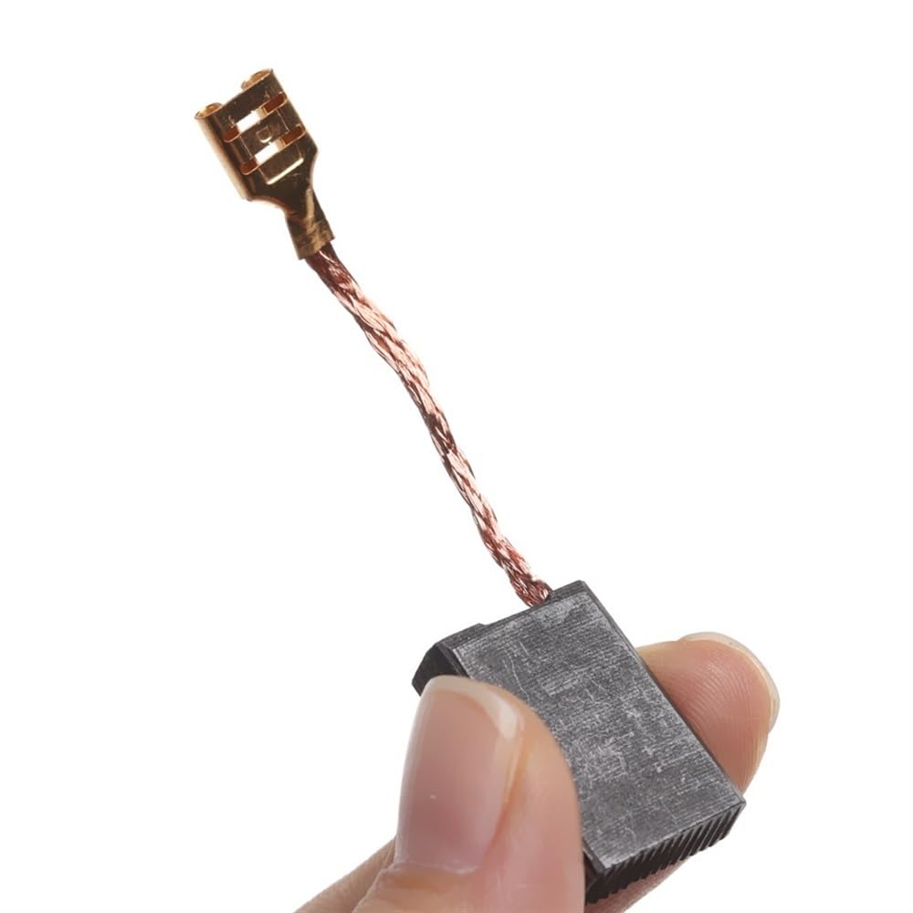 10 szt. grafitowych miedzianych szczotek węglowych do elektronarzędzi – wiertarka elektryczna i szlifierka węglowa (6 x 16 x 22 mm)